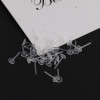 Transparent Plastic Flat Earrings Resin Non-allergenic Invisible Ear Piercing Accessories