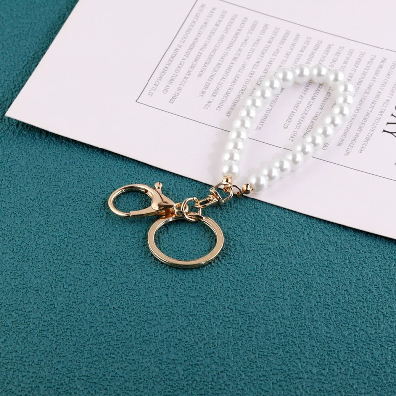 Imitation Pearl Bag Chain Short Key Hanging Mobile Phone Case Key Decorative Pendant