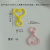 Direct Sales Colorful Love Style Lobster Buckle Handmade Diy Keychain Bag Ready-made