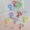 Direct Sales Colorful Love Style Lobster Buckle Handmade Diy Keychain Bag Ready-made