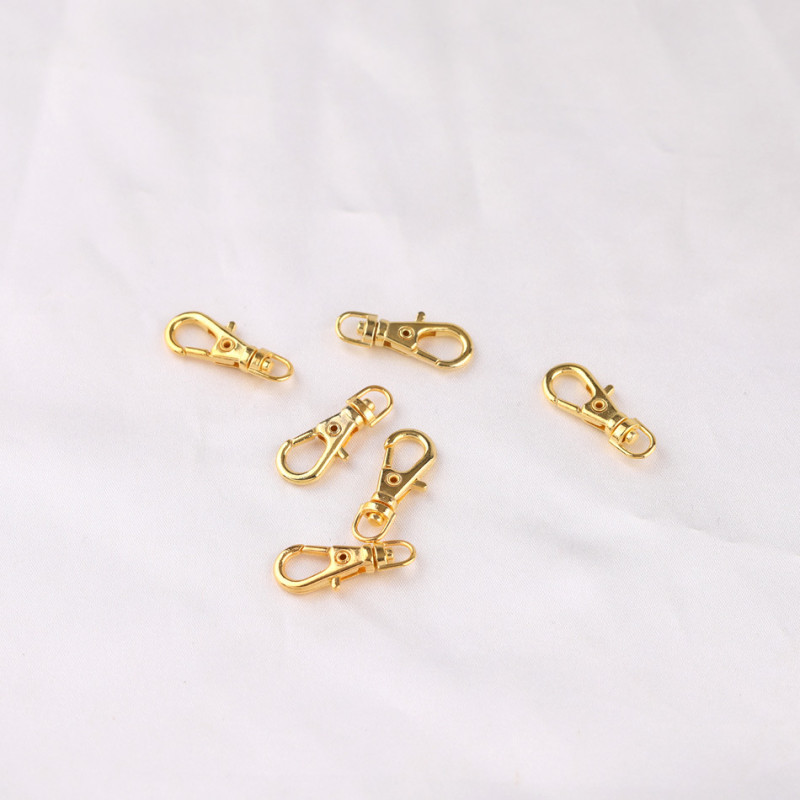 23mm Small Dog Buckle Fish Mouth Hook Luggage Metal Spring Opening Keychain Lobster