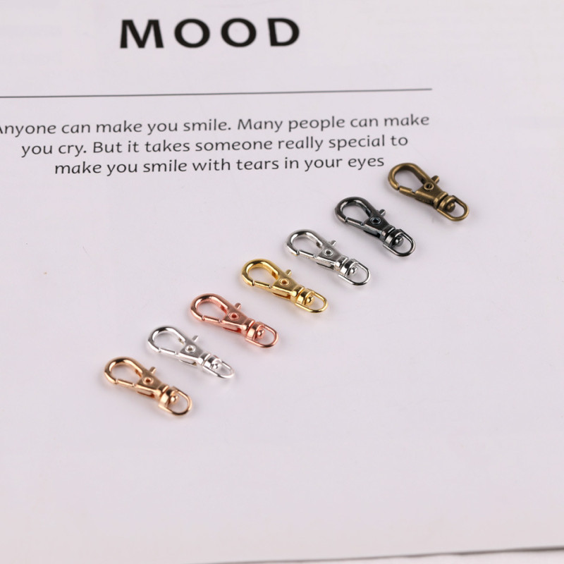23mm Small Dog Buckle Fish Mouth Hook Luggage Metal Spring Opening Keychain Lobster