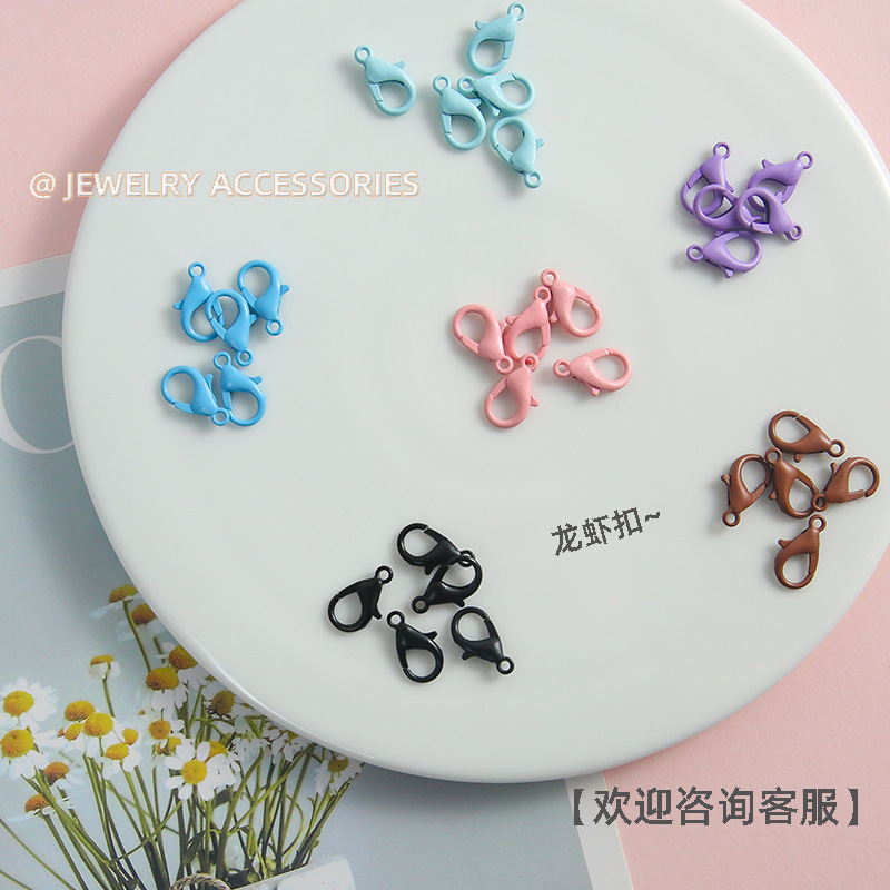 Diy Handmade Crayfish Zinc Alloy Buckle Key Chain Connection Tail Jewelry Accessories