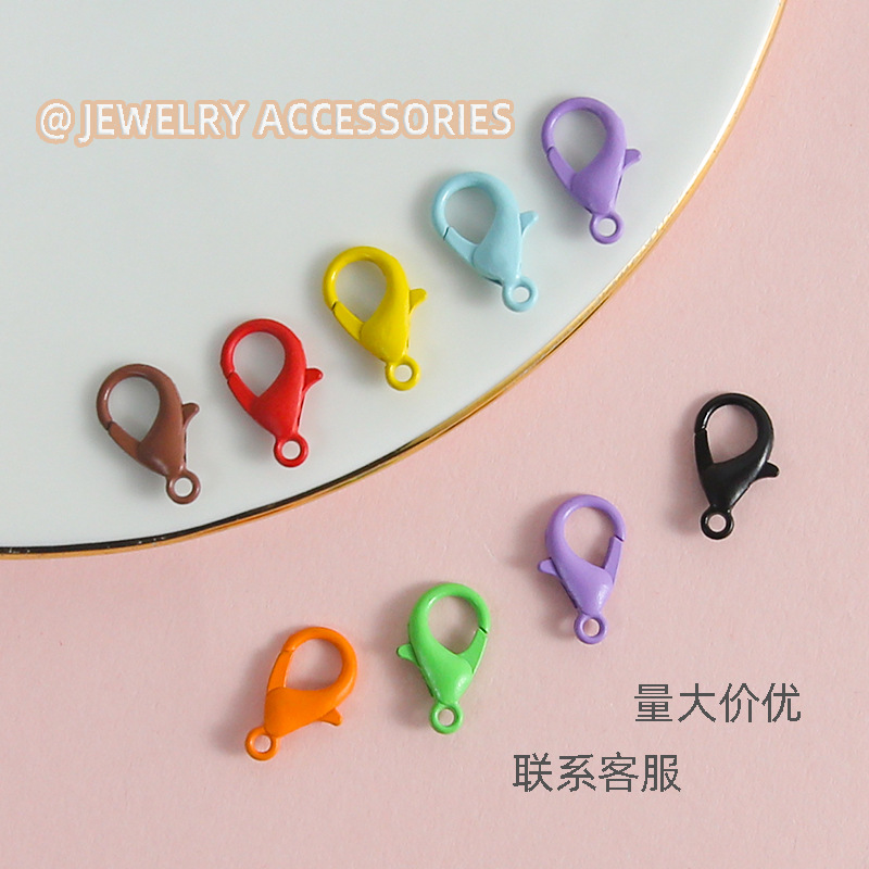 Diy Handmade Crayfish Zinc Alloy Buckle Key Chain Connection Tail Jewelry Accessories
