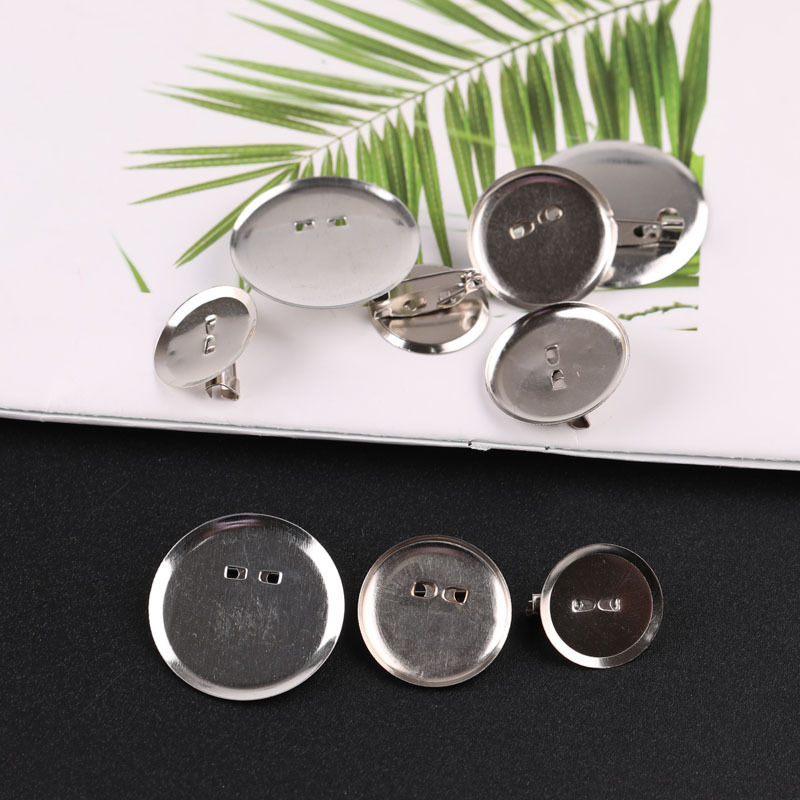 20-35mm Safety Pin Tray Brooch with Lock Tie Handmade Headwear Clothing Accessories