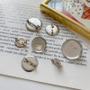 20-35mm Safety Pin Tray Brooch with Lock Tie Handmade Headwear Clothing Accessories