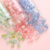 6/8mm Acrylic Sprinkled with Gold Two-color Round Beads Handmade Diy Beaded Bracelet