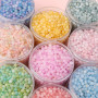 6/8mm Acrylic Sprinkled with Gold Two-color Round Beads Handmade Diy Beaded Bracelet