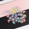 Colorful Transparent Inner Color Beads, Middle Round Love Five-pointed Star Loose