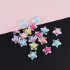 Colorful Transparent Inner Color Beads, Middle Round Love Five-pointed Star Loose
