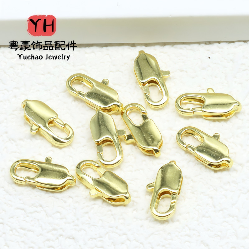 14k Gold-filled Accessories, Color-preserving Double Circle Fishtail Buckle, Diy Lobster