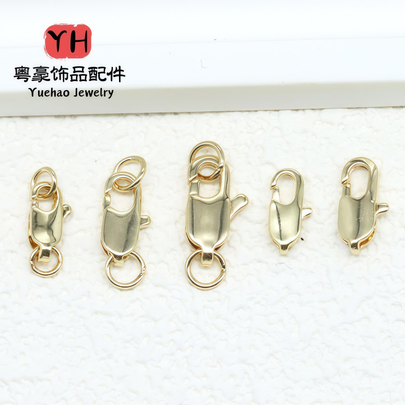 14k Gold-filled Accessories, Color-preserving Double Circle Fishtail Buckle, Diy Lobster