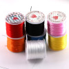 Colorful Elastic Thread Flat Silk Crystal Diy Jewelry Bracelet Beaded Buddha Beads