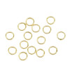 14k Gold Welded Copper Ring Closed Handmade Diy Finishing Circle Necklace Earrings