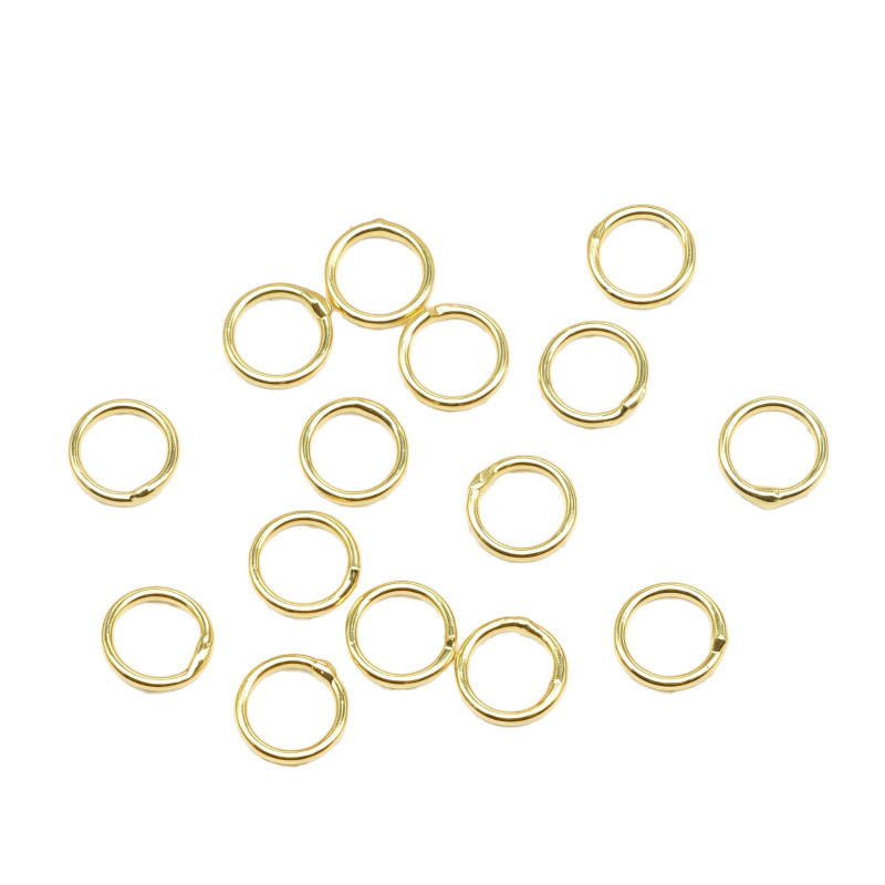 14k Gold Welded Copper Ring Closed Handmade Diy Finishing Circle Necklace Earrings