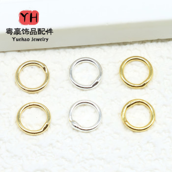 14k Gold Welded Copper Ring Closed Handmade Diy Finishing Circle Necklace Earrings