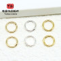14k Gold Welded Copper Ring Closed Handmade Diy Finishing Circle Necklace Earrings