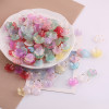 19mm Acrylic Bronzing Cherry Blossom Petals Gold Edge Flowers Diy Handmade Antique