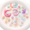 Acrylic Uv Plated Pearlescent Plum Blossom Double Hole Butterfly Star Moon Bead Pen