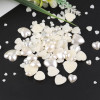 8-14mm Love Flat Bottom Pearl Patch Loose Beads Diy Handmade Manicure Headdress Material