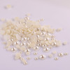 9-19mmabs Pearl Color Flat Bottom Semicircular Sunflower Imitation Patch Diy Jewelry