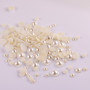 9-19mmabs Pearl Color Flat Bottom Semicircular Sunflower Imitation Patch Diy Jewelry