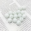 White Chalcedony Glass Beads Black Straight Hole Weighing High Transparent Crystal Diy