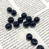 White Chalcedony Glass Beads Black Straight Hole Weighing High Transparent Crystal Diy