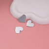Simple Glossy Love Heart-shaped Letterless Alloy Accessories Pendant Diy Handmade