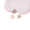 Simple Glossy Love Heart-shaped Letterless Alloy Accessories Pendant Diy Handmade