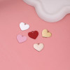 Simple Glossy Love Heart-shaped Letterless Alloy Accessories Pendant Diy Handmade