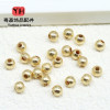 14k Gold-filled Color-preserving Frosted Copper Beads, Small Gold Loose Diy Handmade