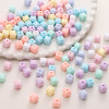 8mm Acrylic Solid Color Imitation Glass Three-dimensional Square Bead Pendant Bracelet