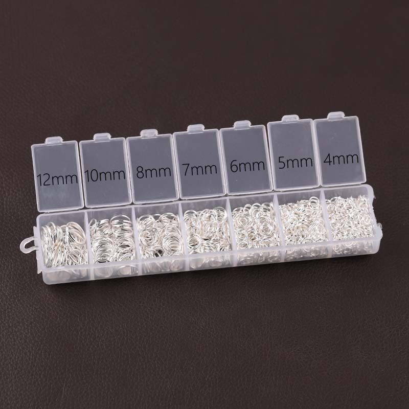 4-12mm 7 Grid Single Circle Open Jump Ring Material Set Diy Jewelry Accessories Handmade