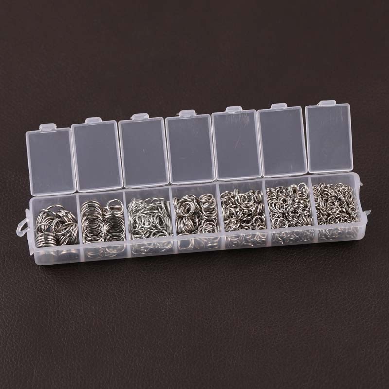 4-12mm 7 Grid Single Circle Open Jump Ring Material Set Diy Jewelry Accessories Handmade