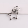 Five-pointed Star Metal Keychain Jewelry Accessories Bag Charms Snap Button Connection