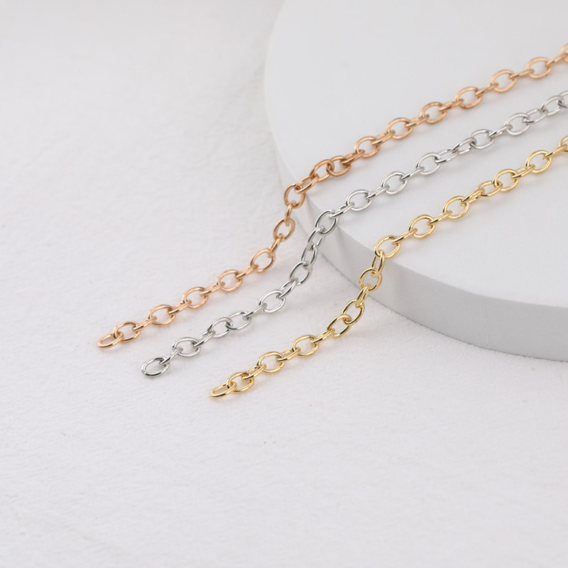 6mmo Chain Cross Diy Jewelry Pendant Homemade Necklace Advertising Tag Luggage Decorative