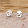 Sweet Cool Style Skull Mini Earrings for Women Gothic Personality Versatile Design