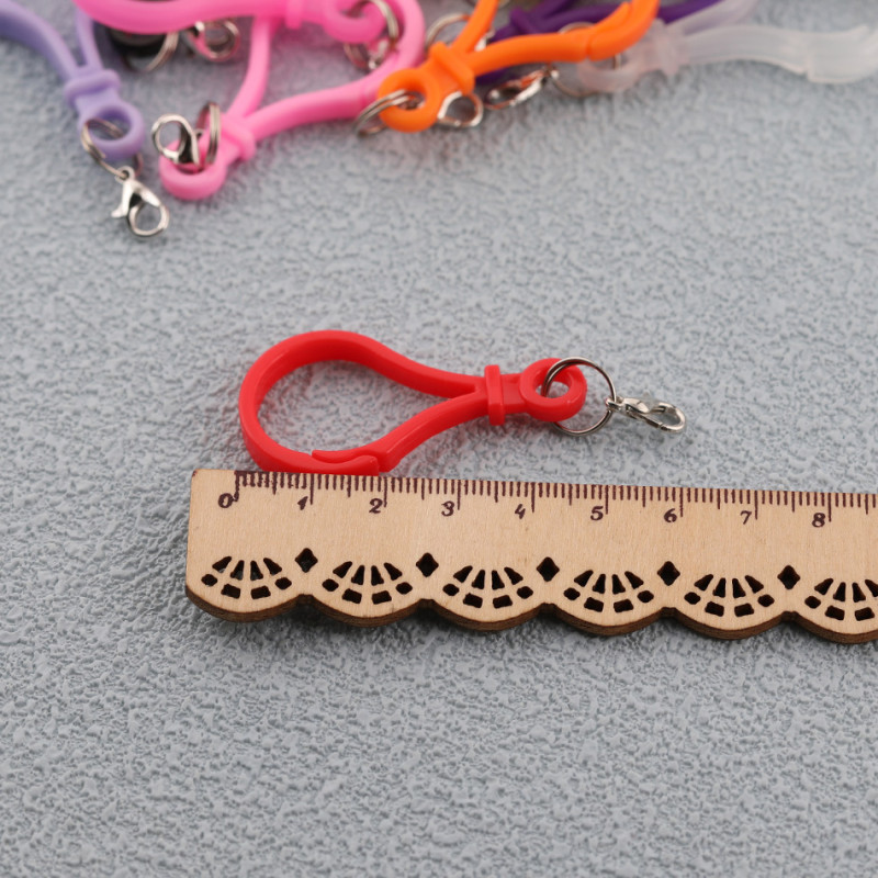 Colorful Acrylic Plastic Light Bulb Buckle with Lobster Diy Jewelry Accessories Handmade
