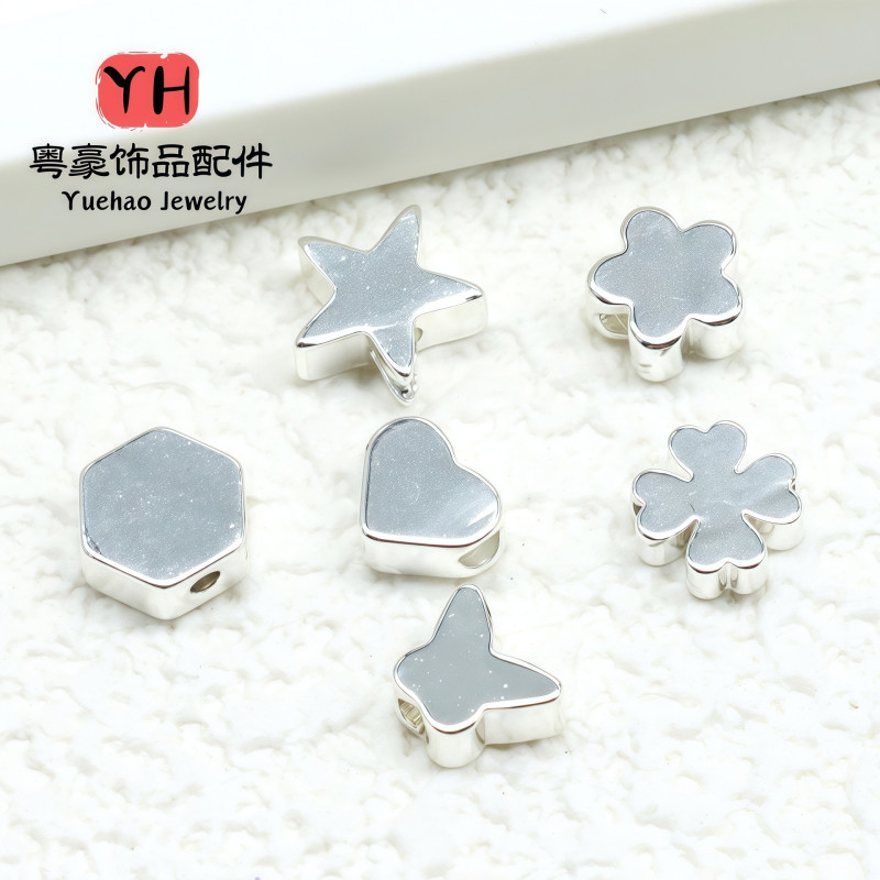 14/18k Color-preserving Gold-covered Accessories Love Five-pointed Star Glossy Loose
