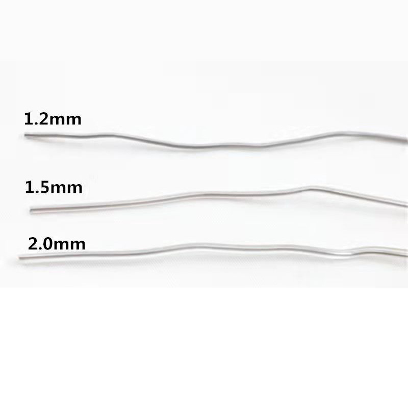1.2 1.5 2.0mm Rubber Coated Aluminum Wire Doll Clothing Hat Brim Shaping Strip Diy Hair