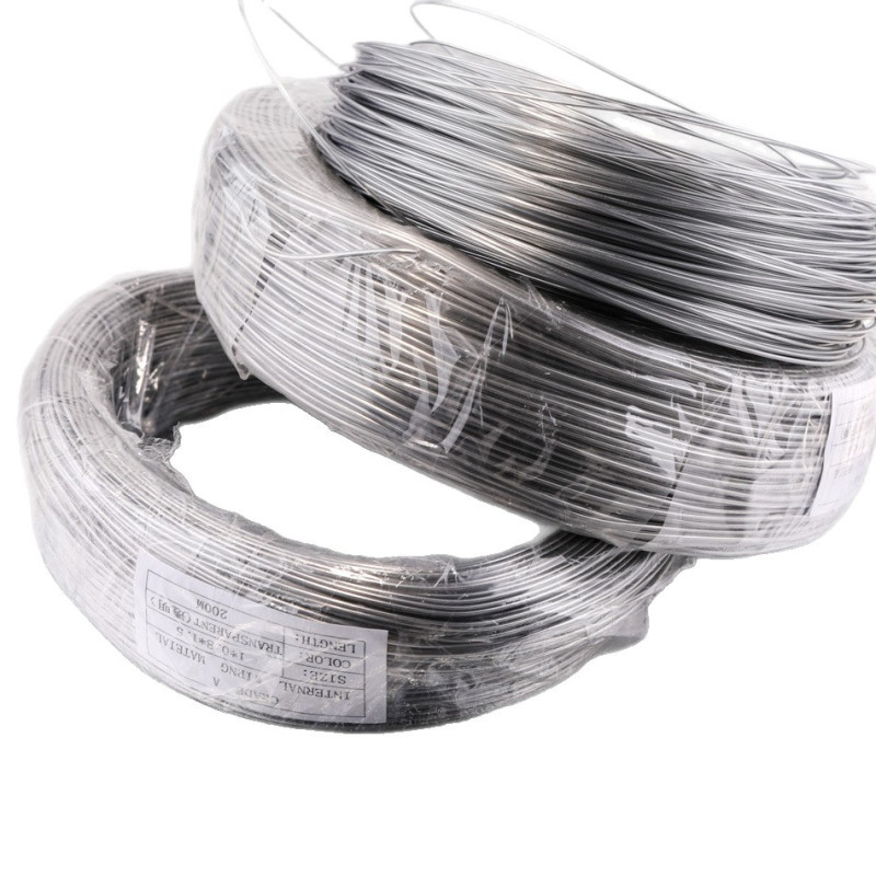 1.2 1.5 2.0mm Rubber Coated Aluminum Wire Doll Clothing Hat Brim Shaping Strip Diy Hair