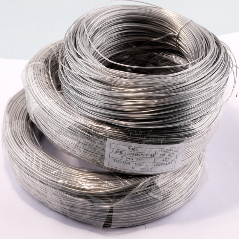 1.2 1.5 2.0mm Rubber Coated Aluminum Wire Doll Clothing Hat Brim Shaping Strip Diy Hair