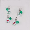 Creative Simulation Mahjong Fortune Red Dice Set Keychain Pendant School Bag Car Jewelry