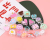 Mixed Transparent Star Love Dripping Oil Acrylic Beads Loose Handmade Diy Hair Rope