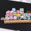 Mixed Transparent Star Love Dripping Oil Acrylic Beads Loose Handmade Diy Hair Rope