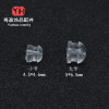 Diy Earrings Accessories 18k Real Gold Plating Transparent Plastic Silicone Ear Plugs