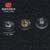 Diy Earrings Accessories 18k Real Gold Plating Transparent Plastic Silicone Ear Plugs