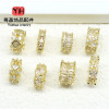 Color-preserving Zircon Spacer Beads, Full Drilled Large Hole Barrel Diy Bracelets