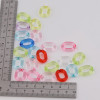 19*14mm Color Transparent Resin Chain Buckle Diy Mobile Phone Ring Bag Diy Jewelry